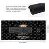 French Popular Bear large size cool mouse pad 900x400 non-slip esports learn desk mat game player mouse pad desktop accessories 5