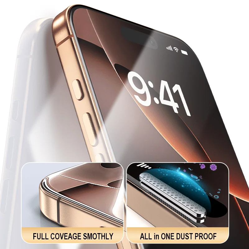 Premium Tempered Glass Screen Protector - Full Coverage, Anti-Fall, Dust-Free, HD Scratch Resistant