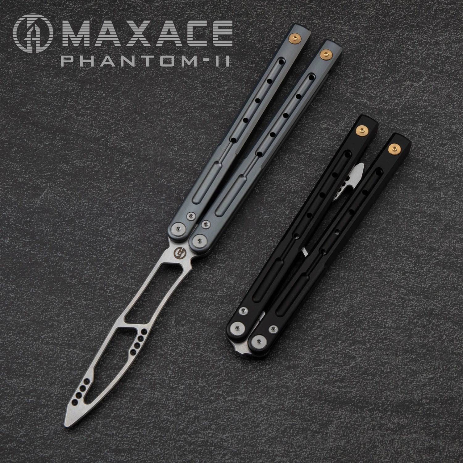 

Maxace phantom 2.0 Butterfly Trainer Knife Balisong Pocket Foldable Knife Training Tool for Outdoor Games Practice Knife EDC