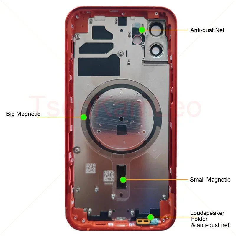 iPhone 12 Rear Back Cover Housing Chassis Magnetic All Carrier