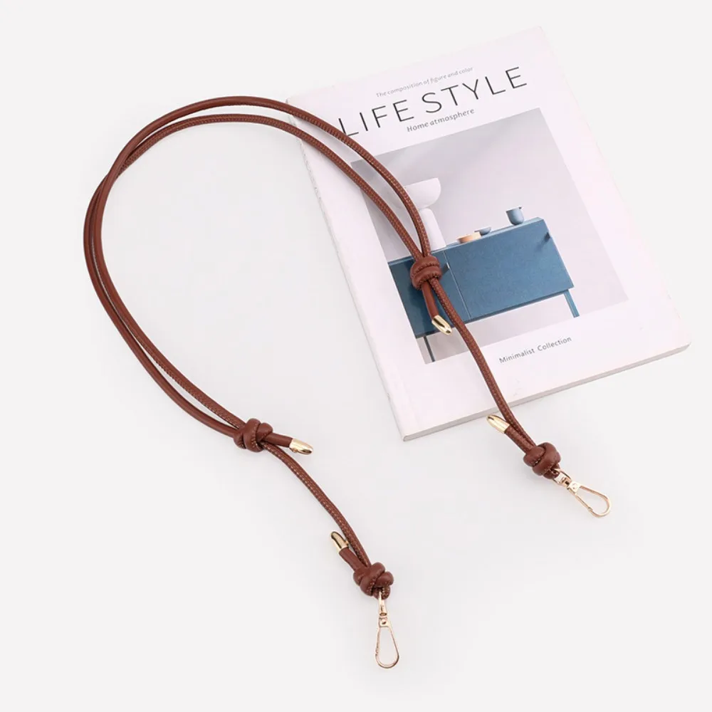 Elegant PU Leather Adjustable Shoulder Bag Strap - Solid Color Handbag Accessory