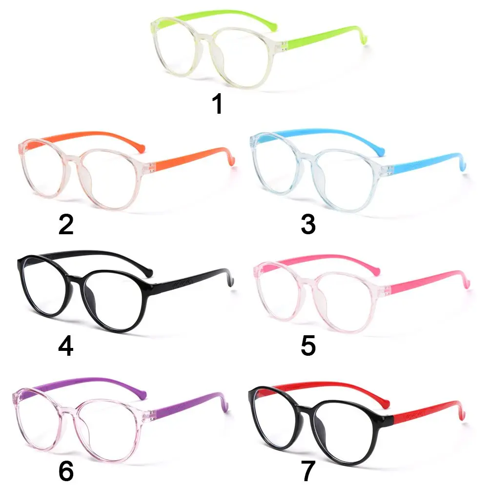 Round Anti-blue Light Kids Glasses Children Boys Girls Computer Glasses Comfortable Protection Eyeglasses Ultra Light Frame