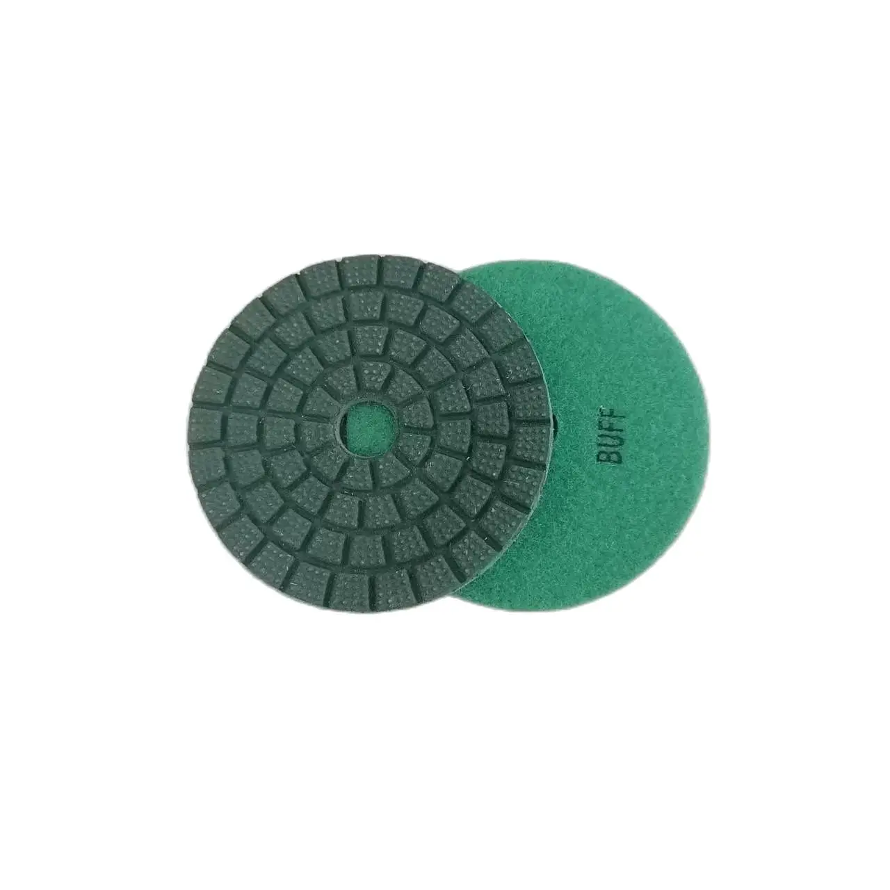4”100mm Green Diamond Wet Buff Polishing Pad For Grinding Stone Marble