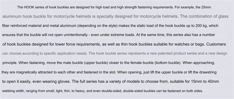 Multi-functional Fidlock Buckle Magnetic Hook Buckle Quick Release Used to Equip Tactical Belt Chest Backpack Helmet DIY Decor