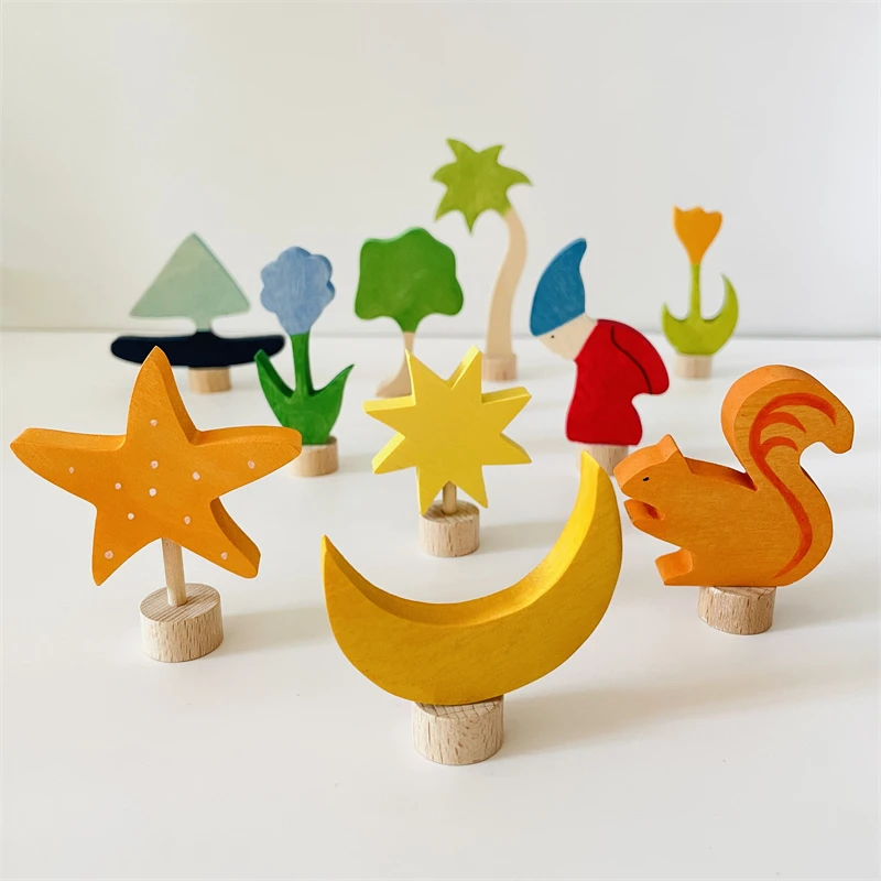 

Детское кольцо Монтессори Вальдорф для празднования дня рождения, фигурки, куклы, цветок, животные, праздничные сезонные подсвечники, украшения