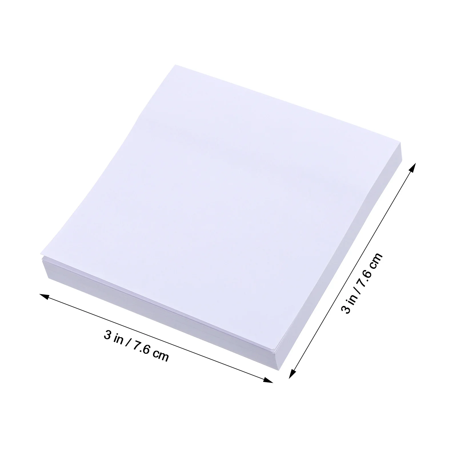 3 Pcs Student Stationery White Sticky Notes Notepad Blank Schedule Planning Paper Square Self Pads 6