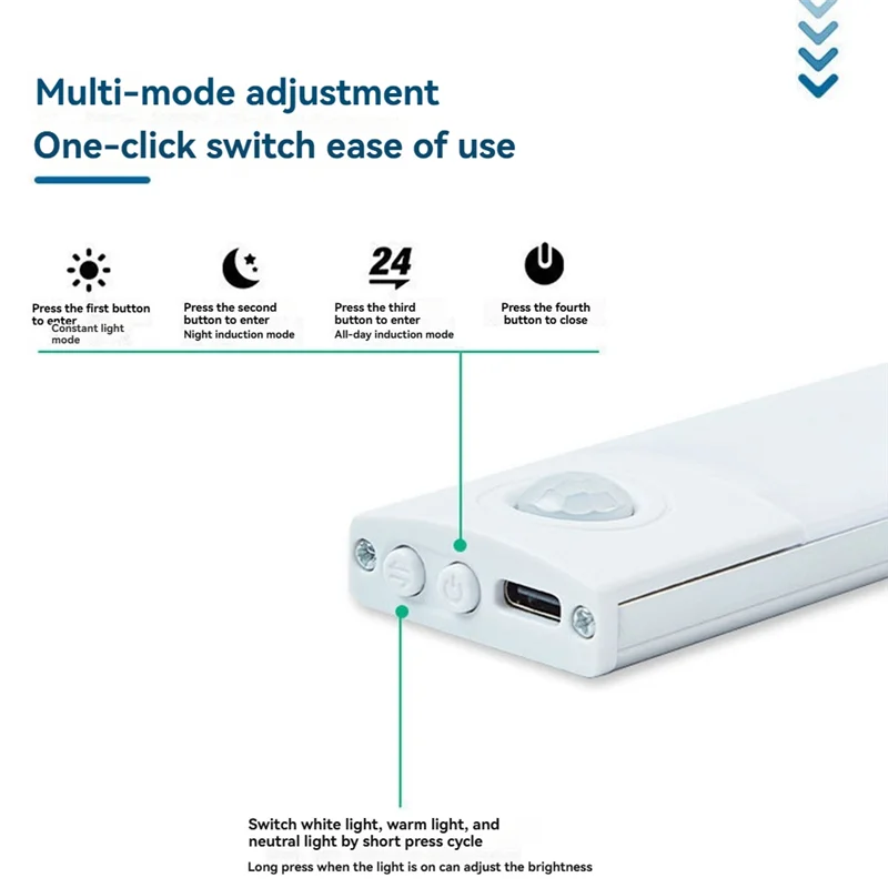 RALCA-캐비닛 아래 무선 조명 조명 모션 센서 LED 조명 350Mah 충전식 옷장 조명 디밍