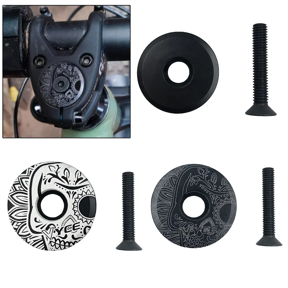 

VYCE Unmarked MTB Road Bike Bowl Cover Bicycle Stem Top Cap For 28.6mm Fork Tube Headset Cap Cycling Accessories Wholesale