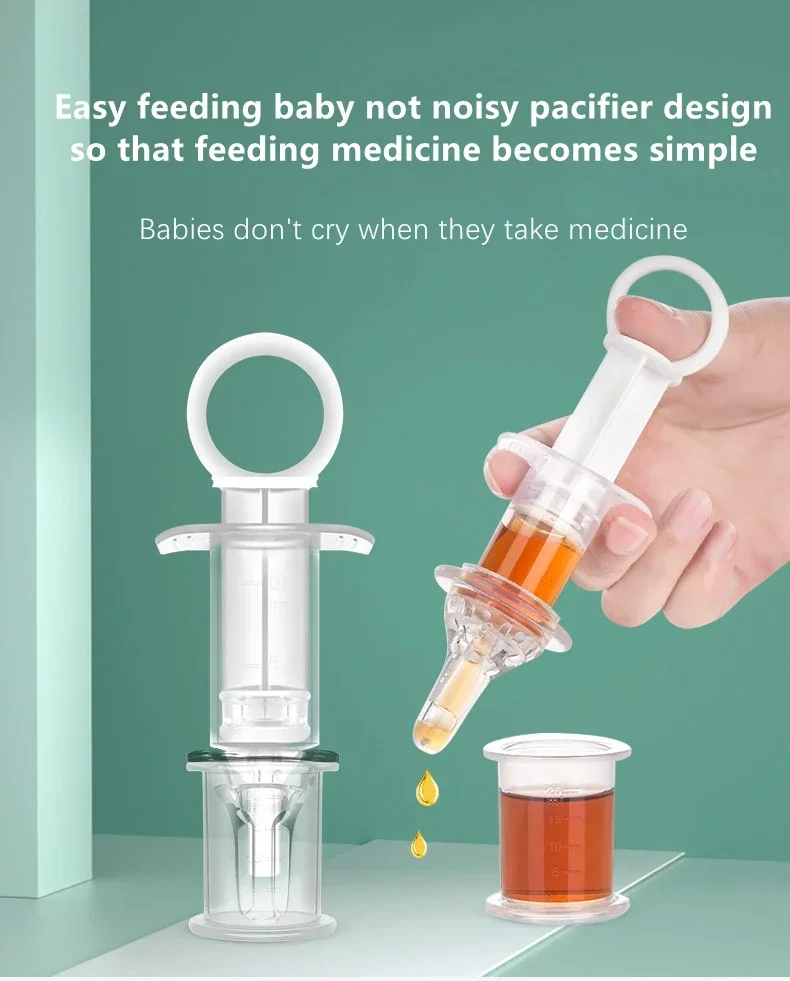 Description Picture 2 of itemBaby Stuff Baby Syringe Feeder Newborn Dropper Medicine Feeder Needle Feeder Squeeze Medicine Dropper Dispenser Pacifier