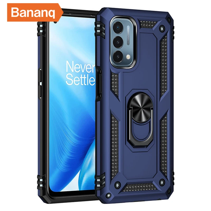 Bananq Shockproof Armor Metal Ring Stand Cover with Magnetic Car Holder