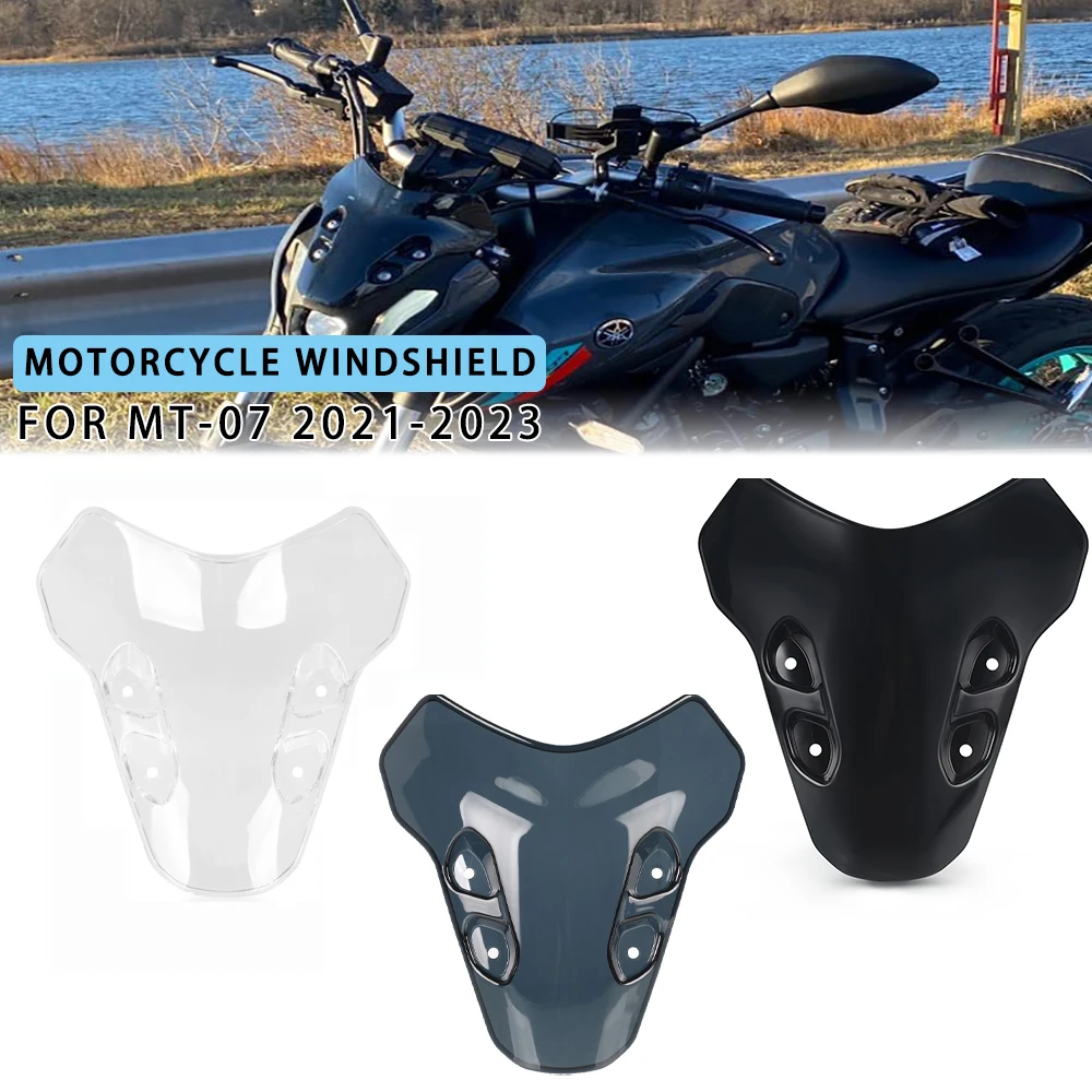 

For YAMAHA MT-07 MT07 2021 2022 2023 Motorcycle Accessories Windshield Screen Visor Windscreen Shield Deflector Protector Cover