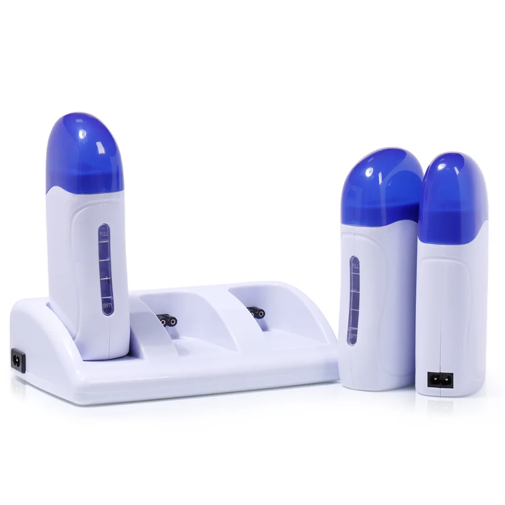 3pcs combo hair removal waxing machine 1PC melting wax machine beauty hot wax beeswax bean