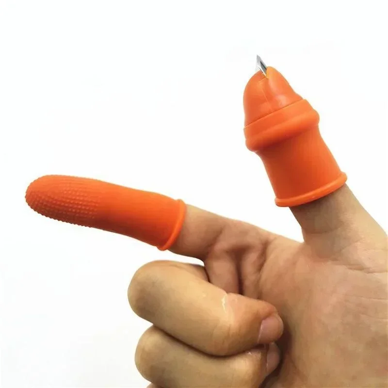 Kitchen Household New Gardening Silicone Thumb Knife Finger Protector Farm Grape Picker Gears Cutting Vegetable Harvesting Tools