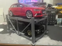 1/18 1/24 1/43 1/64 Car Parking Rack Lift Model Garage Scene Model 1