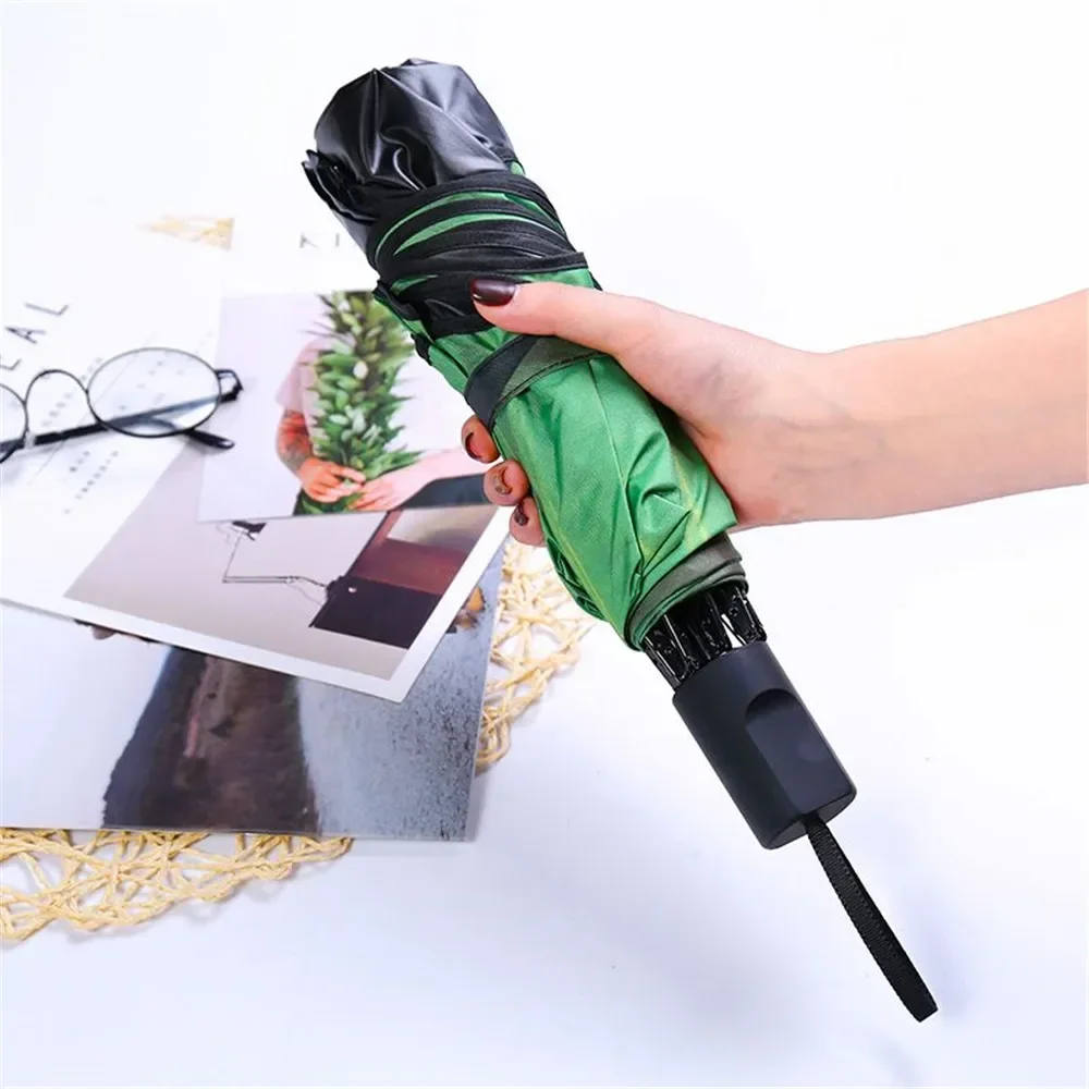 Folding Parasol Umbrella for Men Women Rain and Sun Travel Banana Leaf Umbrella Manual Uv Rain Gear Household Merchandises