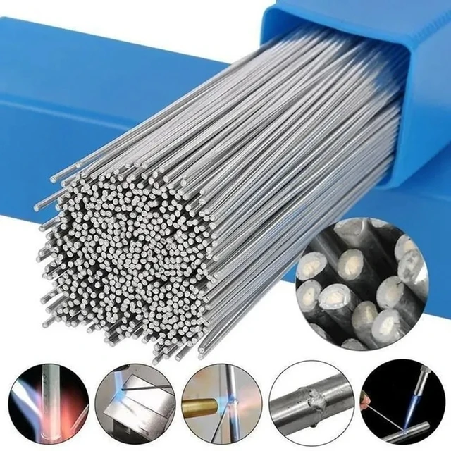 50pcs Low Temperature Melt Aluminum Welding Rods Universal Silver