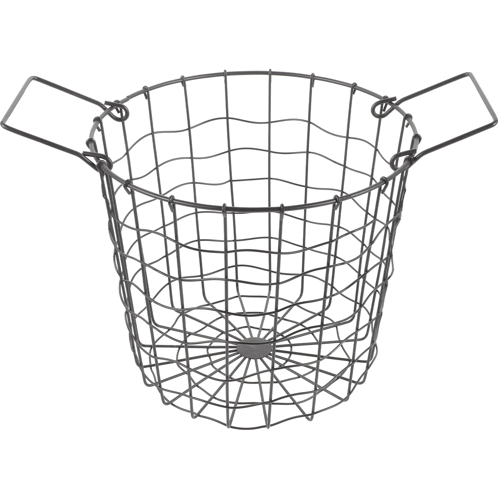 

Storage Basket Country Round Iron Firewood Outdoor (black) Baskets Log Carrier Wire