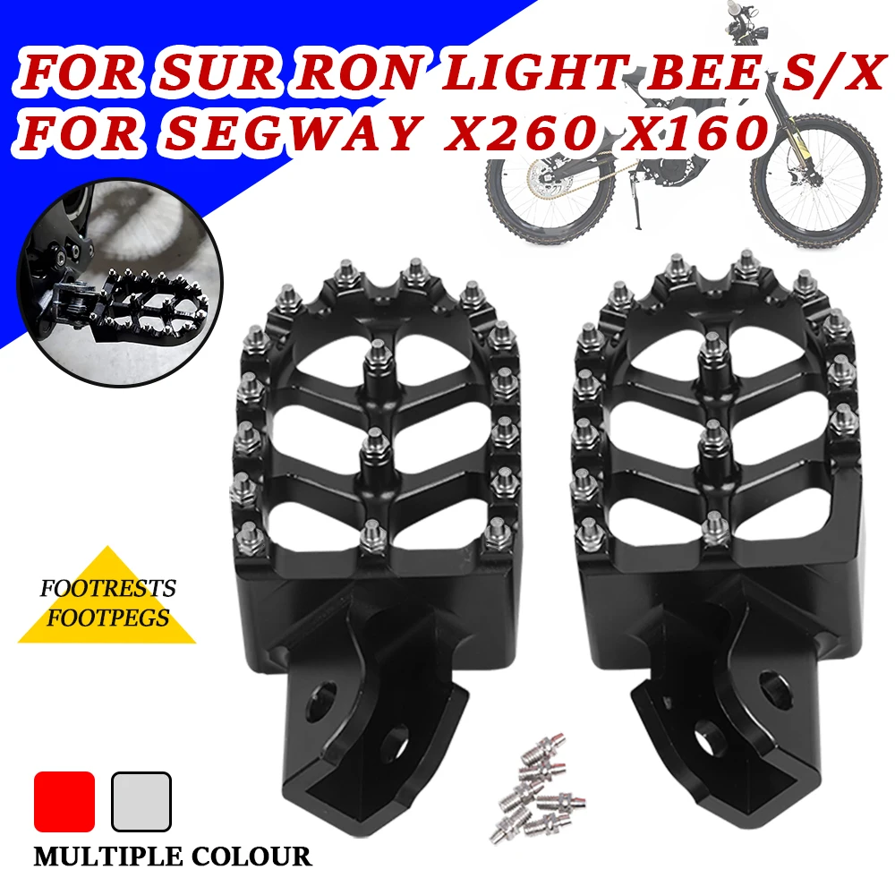 

Motorcycle Accessories Footrest Footpegs Foot Pegs Rests For Sur-Ron Surron Light Bee S X For Segway Dirt EBike X260 X160 X 260