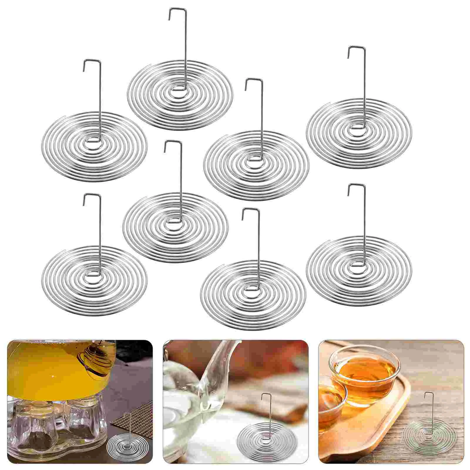 Teapot Spout Filter 20 Pcs Kitchen Tool Kettle Filters Stainless Steel Brew Strainer Creative Nozzle Spring Infuser tea infuser tea strainer tea filter