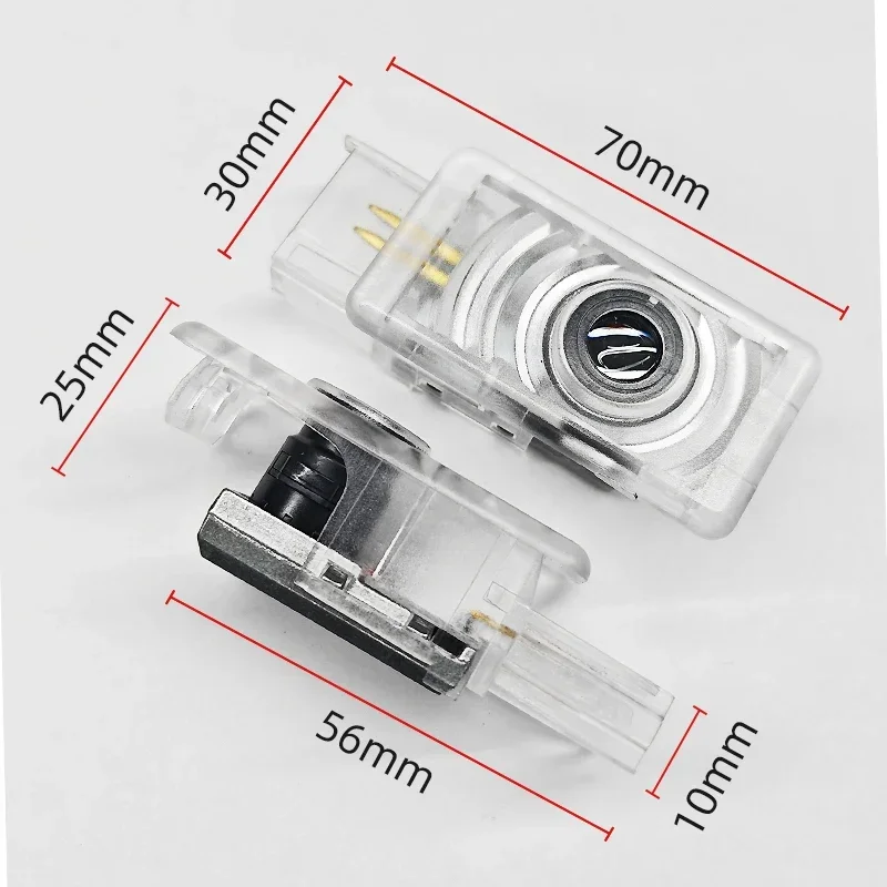 2개 LED 웰컴 램프 자동차 도어 라이트 로고 레이저 프로젝터 조명 엠블럼 (캐딜락 CT5 CT6 XT4 XT5 XT6 ATS SRX XTS CTS 용)