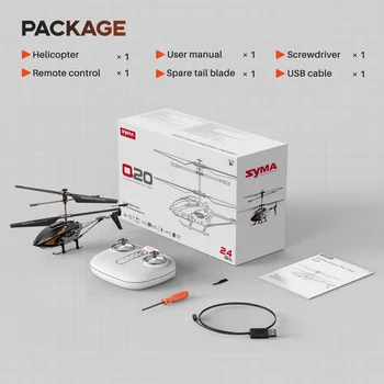 SYMA Remote Controlled Helicopter Q20 RC Aircraft with Altitude Hold, One Key take Off/Landing, 3.5 Channel, Gyro Stabilizer 5
