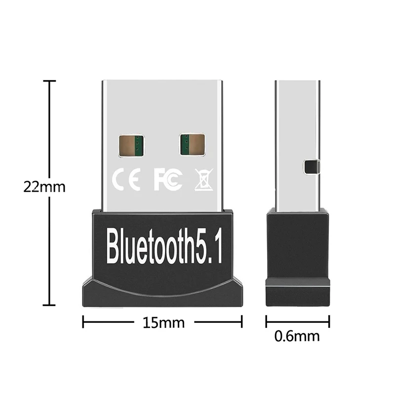 USB 블루투스 호환 5.1 어댑터, Aux 전송 음악 수신기, PC 노트북용 어댑터