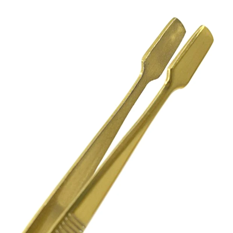 High Hardness Tweezers Stamp Tongs Spade Tip Hobby Tweezers Kit for Crafts Jewerly Making Stamps Collecting Eyebrow precision tweezers tweezer tool
