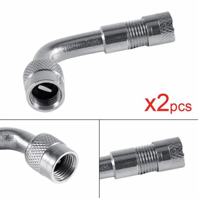 2PC 135 Degree Angle Tyre Valve Extension Adaptor Motorcycle Car Bike truck O0Q8 2PC 135 Degree Angle Tyre Valve Extension Adaptor Motorcycle Car Bike truck O0Q8