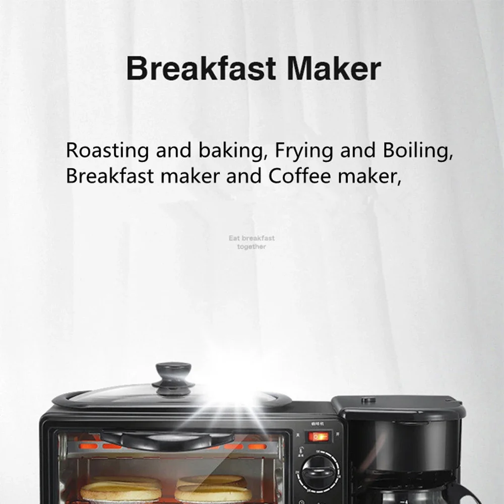 Description Picture 2 of item3 In 1 Breakfast  Machine  Bread Toaster Electric Oven Kitchen Oven Kitchen Appliances