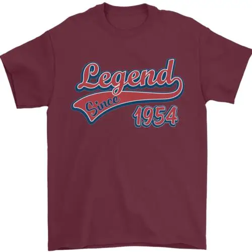 

Мужская футболка Legend с 70-го дня рождения 1954, 100% хлопок