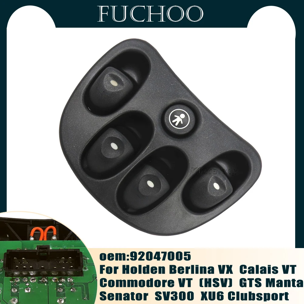 Hight Quality Per Holden Berlina March Commodore Vx Vt Electric Power Driver Interruttore Finestra Di Controllo Principale 92047005