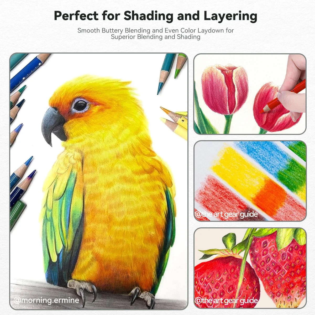 

Drawing Soft Colored For 72/126 Leads Coloring Sketching Pigments Arrtx High-lightfastness Core Pencils Rich