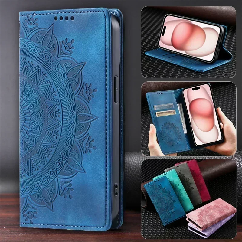 Magnetic Leather Phone Case Cover - Premium Protection and Style