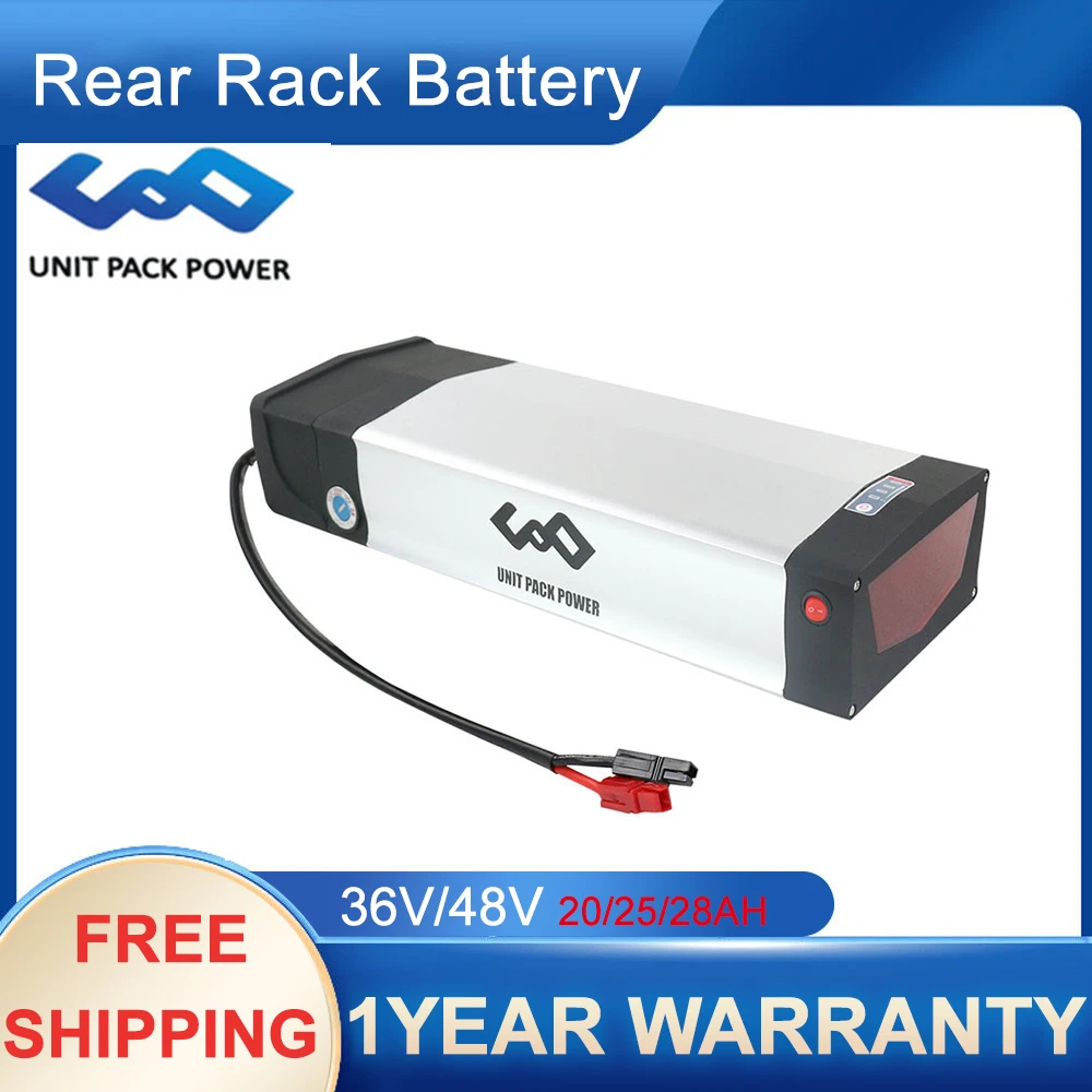 Batteria Portapacchi Posteriore 48V Batteria Portapacchi 36V Batteria Posteriore 52V 28Ah Batteria Ebike 50A Bms Potente Batteria Motore 21700 Celle 1