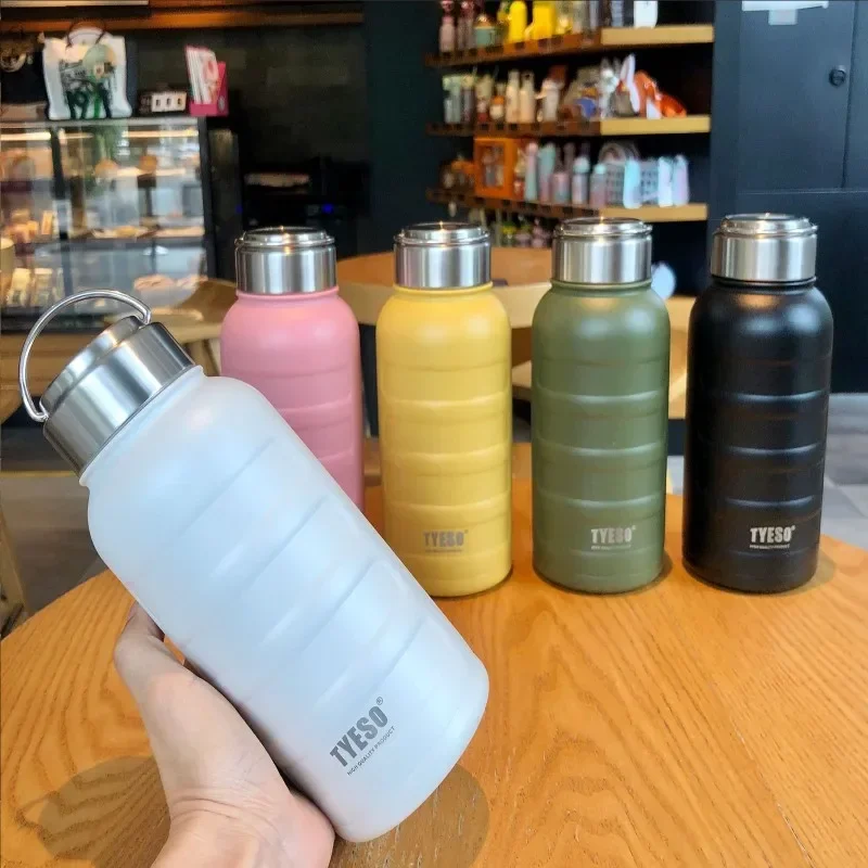 Stainless Steel Thermos Water Bottle 1000ml 750ml 360ml Double Vacuum Flask Mug Portable Outdoor Fitness Sports