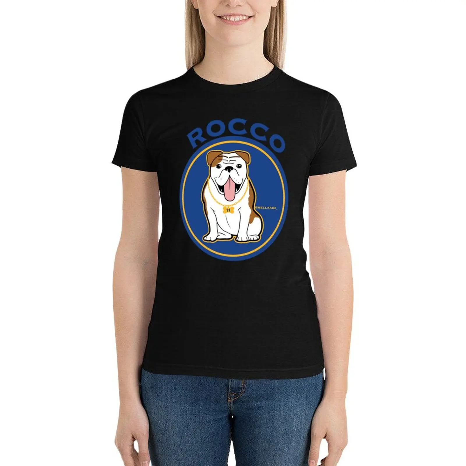 rocco T-Shirt funny plus size tops anime clothes rock and roll t shirts for Women