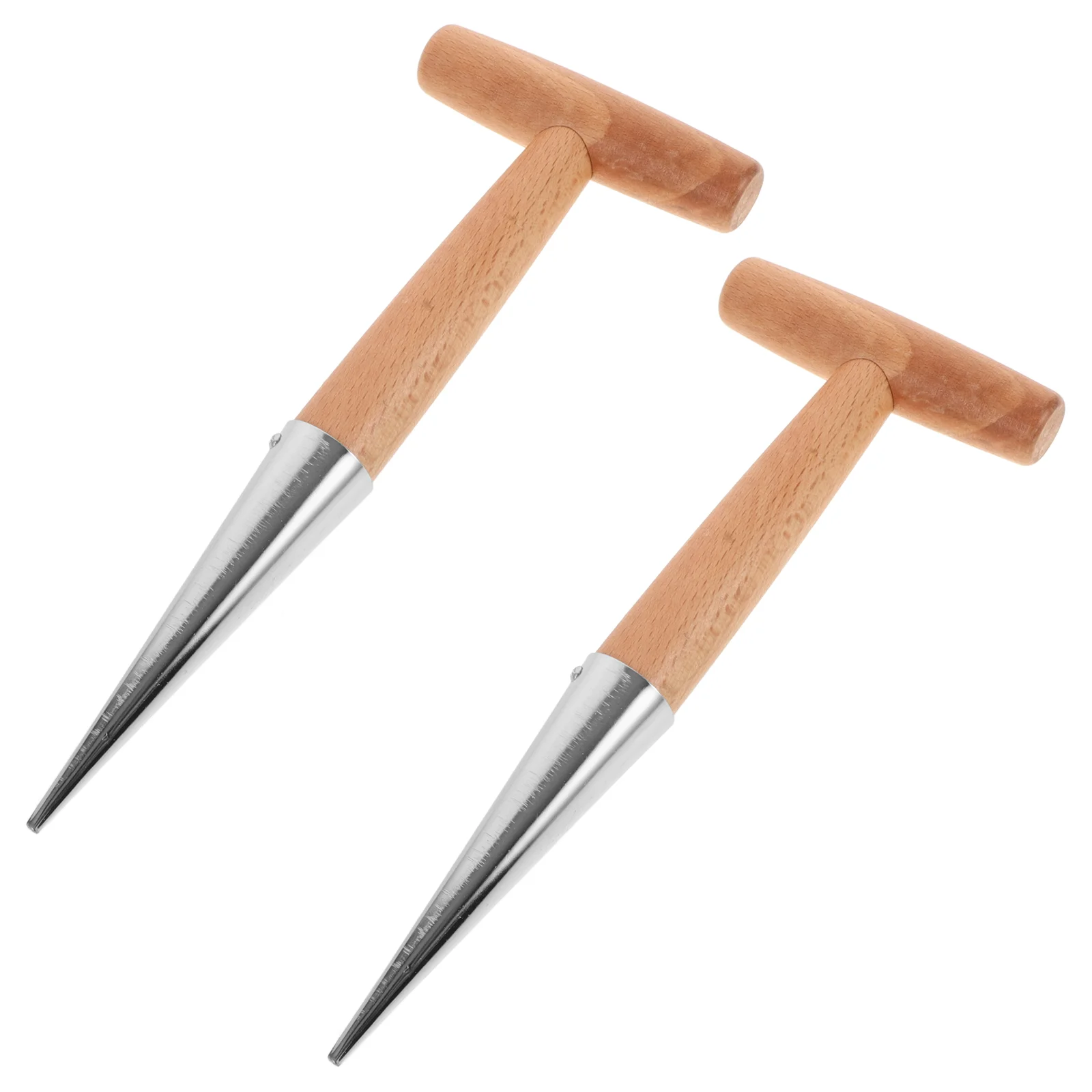 

2 Pcs Sower Garden Supplies Planting Tool Dibbler Soil Digger Gardening Hand Crank Manual
