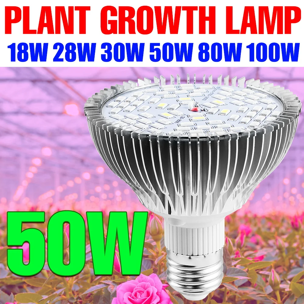 E27 Led Grow Lamp Full Spectrum Plant Growth Light E14 Phyto Lamp Serra Phytolamp Per Piante Semi Di Fiori Da Interno Lampadina
