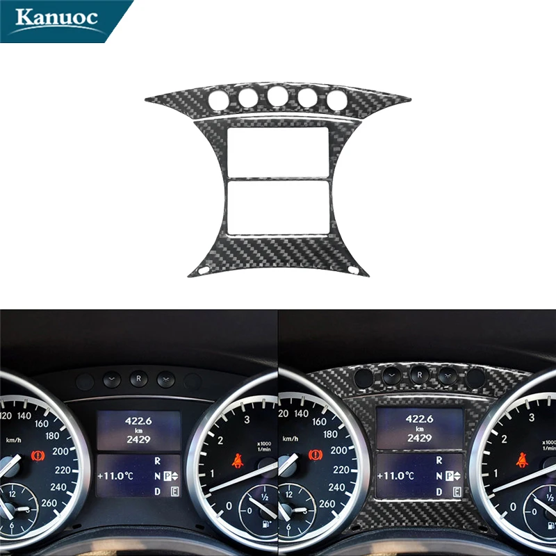 

Для Mercedes Benz R-Class R Class 2009 2010 2011, углеродное волокно, аксессуары для интерьера автомобиля