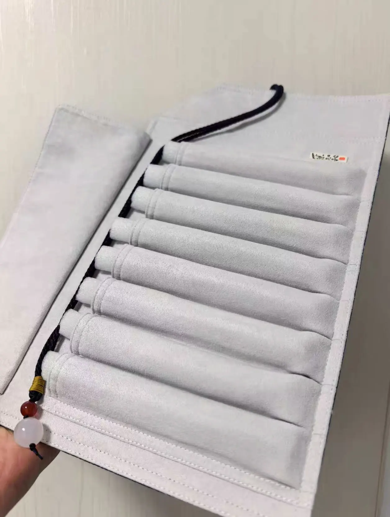 레트로 패브릭 중국 스타일 만년필 세트 5슬롯 9슬롯 펜 홀더 파우치 펜 랩 펜 케이스 펜 박스