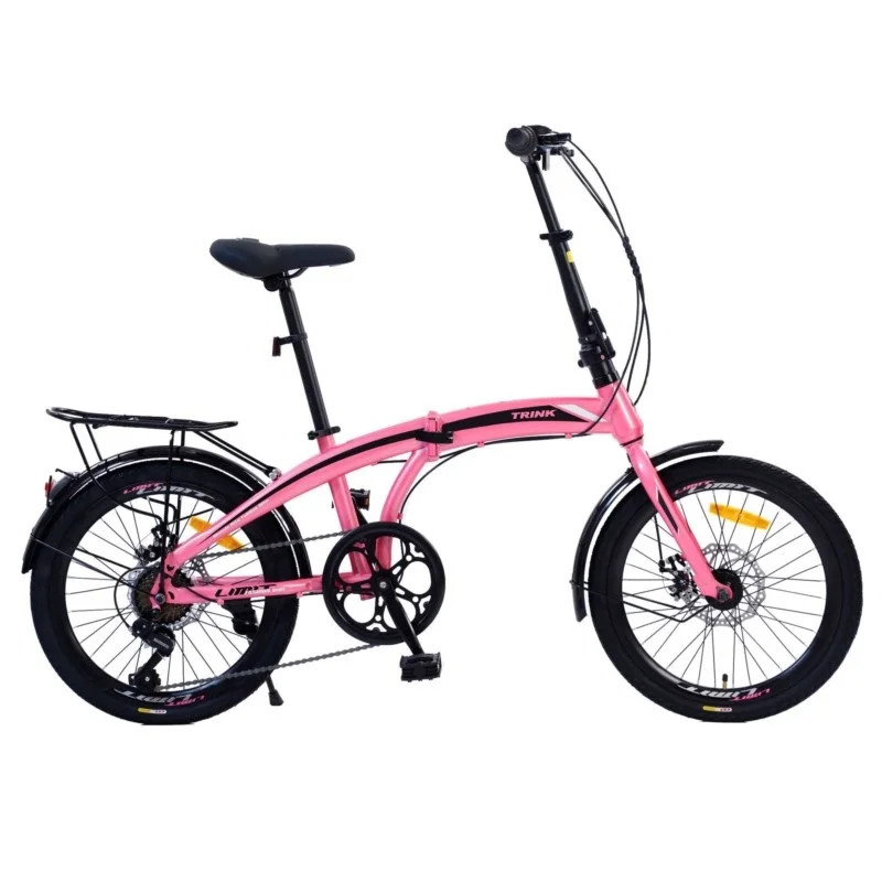 WOLFACE 2022 20-inch Dolphin Folding Bicycle Double Disc Brake Lightweight Carbon Steel Bicycle Shock-absorbing Commuter Vehicle