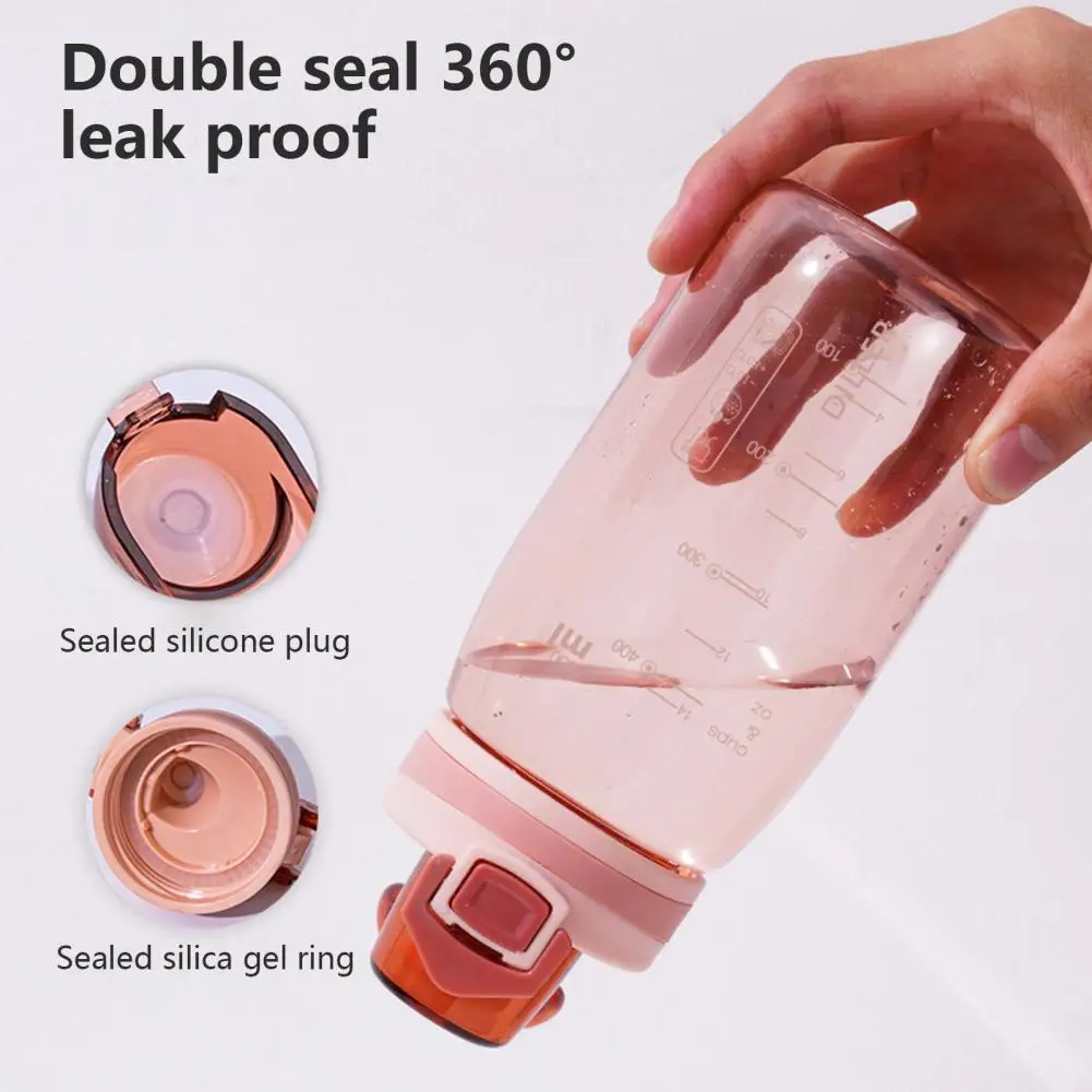 Plastic Water Bottle 350Ml/550Ml Creative Flip Lid Sport Supplies Leakproof Good Sealing Water Bottle With Lid For Sport