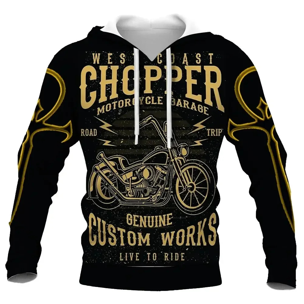 thumbnail image 1 of Sudadera con capucha para hombre con estampado 3D de calavera y motocicleta, sudadera de gran tamaño con estampado gráfico, sudadera de calle a la moda para hombre, camisetas casuales para hombre, 1 of 5