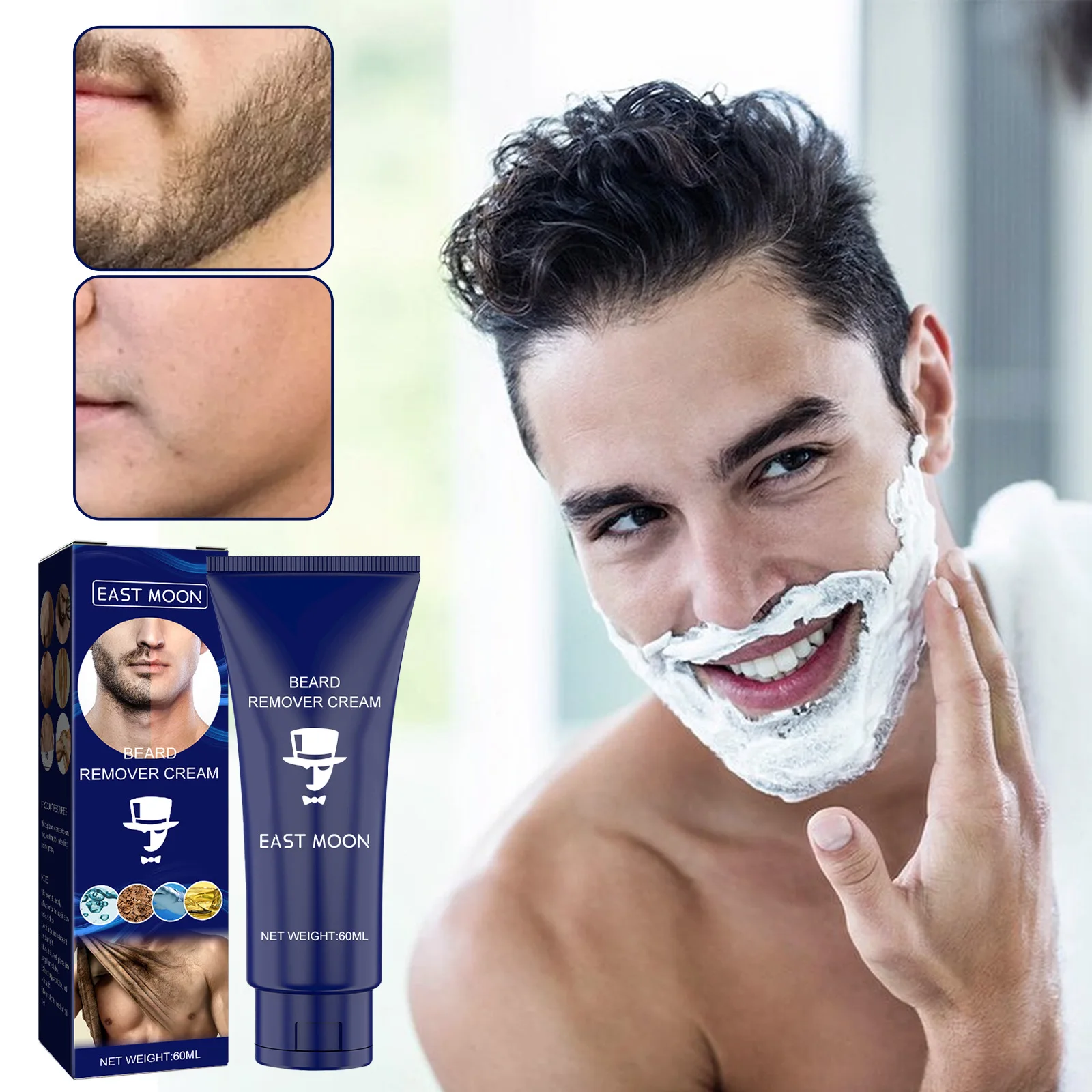 Hair Removal Cream Men's Facial Care Beard Removal Inhibitor Beard