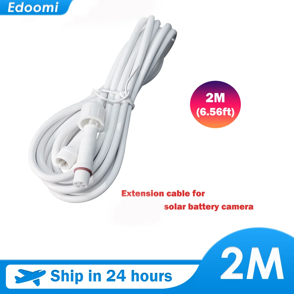 

2M Extension Cable and bracket for EDOOMI Solar Panel Battery Camera