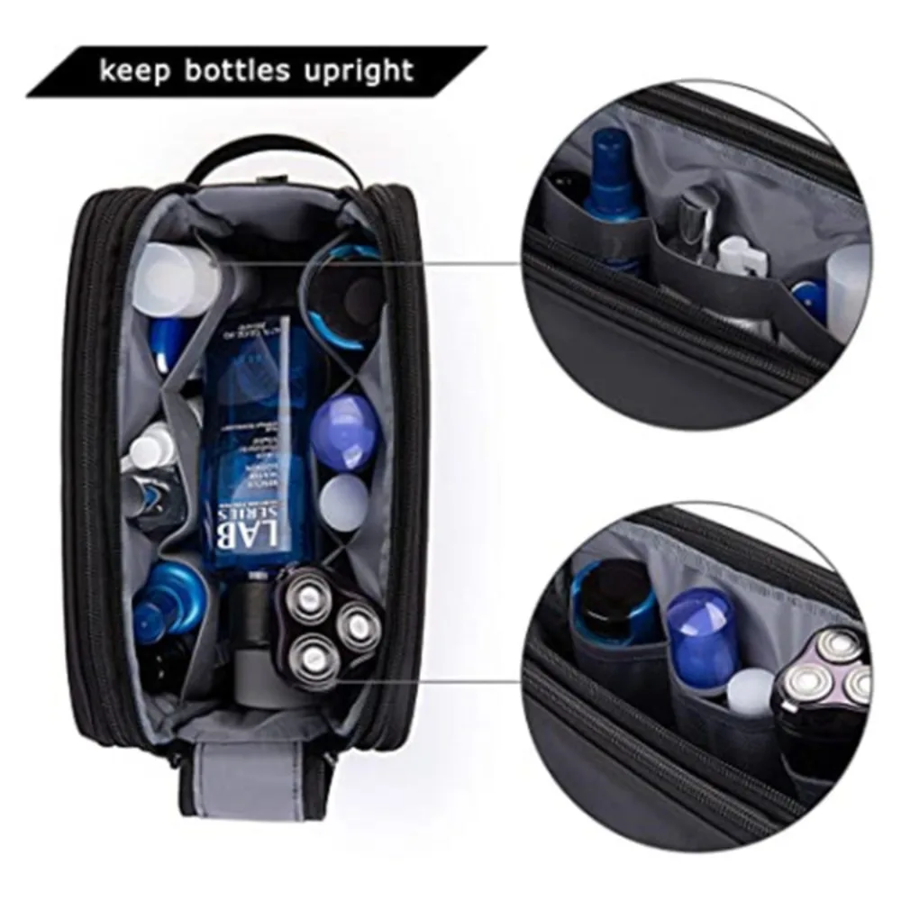 Fashion Waterproof Travel Toiletry Bag Dry Wet Separation Large Capacity Ladies Women Lightweight Cosmetic Makeup Bag Handbag 5