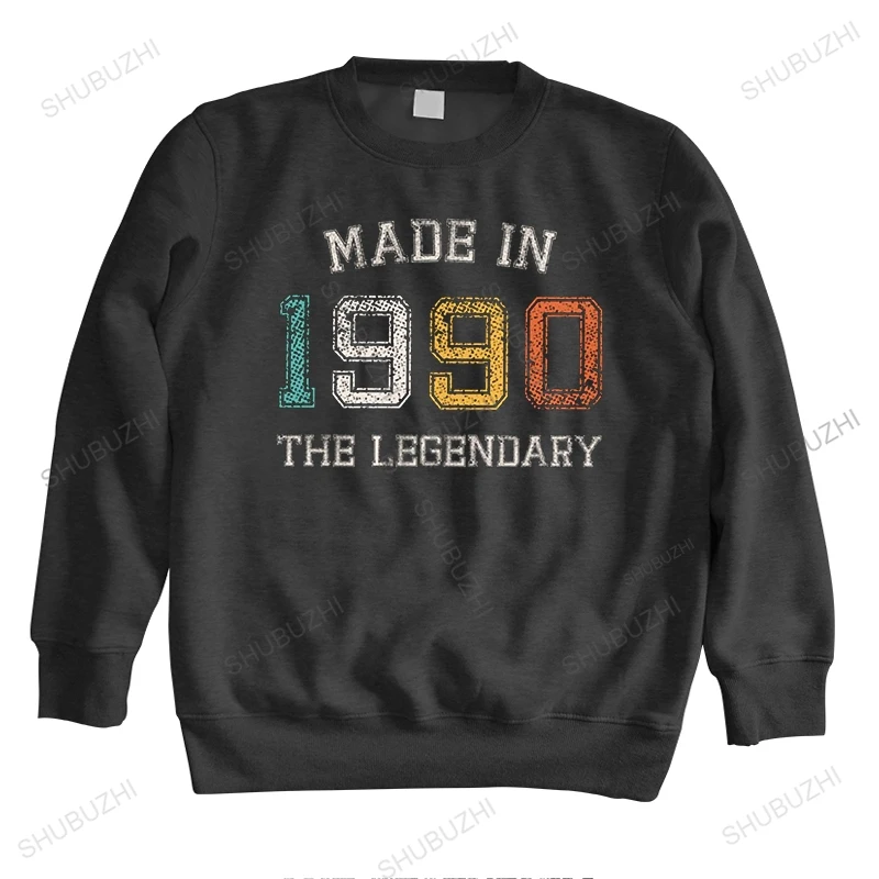 Men's Made In 1990 Limited Edition hoody long sleeve Cotton hoodie spring Tops 32th 32 Years Old Birthday Gift cool hoodies