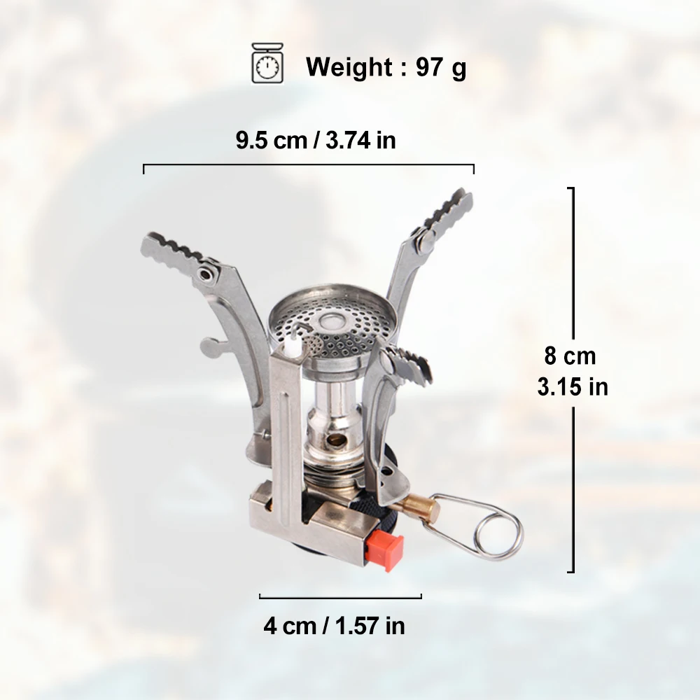 Camping gas stove Portable folding outdoor stove cookware gas burner for hiking picnic BBQ gas tank cooker furnace end