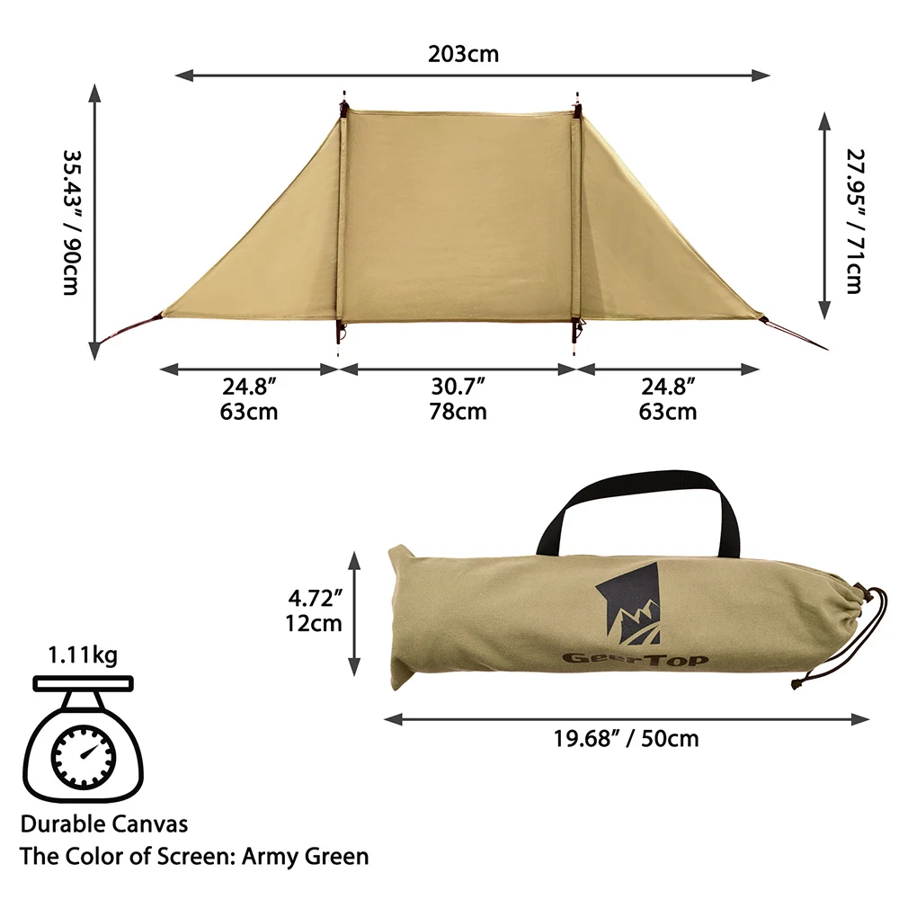 

Outdoor Windscreen BBQ Flame Retardant Cloth Camping Campfire Windshield Wind Break Wall Gas Stove Burner Shelter