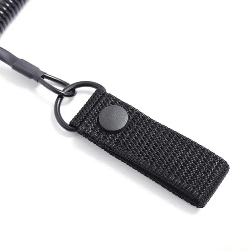 U2JB 2Pcs 나일론 전술 매는 밧줄 보안 스프링 매는 밧줄 코일 매는 밧줄 ..